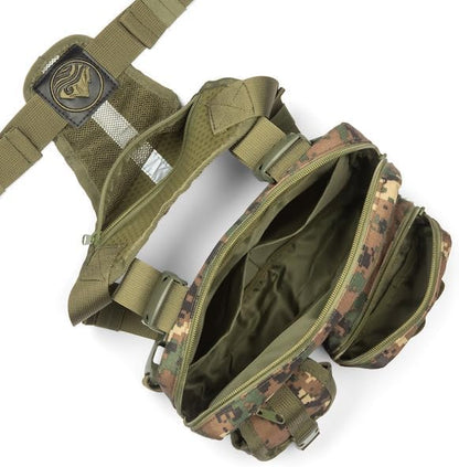 Tactical Chest Rig for Men and Women - Versatile EDC Chest Bag for Hunting Fishing Hiking and All Outdoor Pursuits - Lightweight Harness Pack Vest Suitable for Running