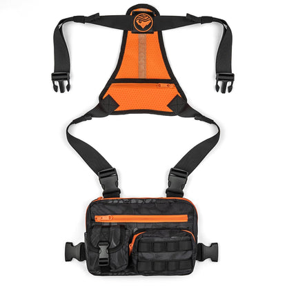 Outdoor Sports Chest Bag, CCW Concealed Carry - Tactical EDC Chest Rig, Molle &amp; Pistol Holster for Men Women - Quick Release Harness Pack for Hunting Hiking Fishing Running - Lightweight Outdoor Vest