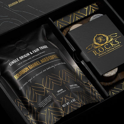 The Gourmet Set - ROCKS &amp; Bourbon Barrel Aged Coffee