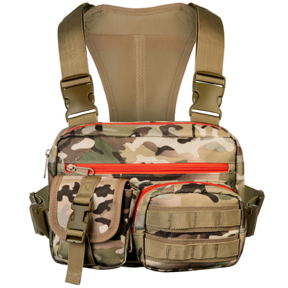 Tactical Chest Pack For Men - Rig - Hunt - Fish - EDC Workouts and Sport