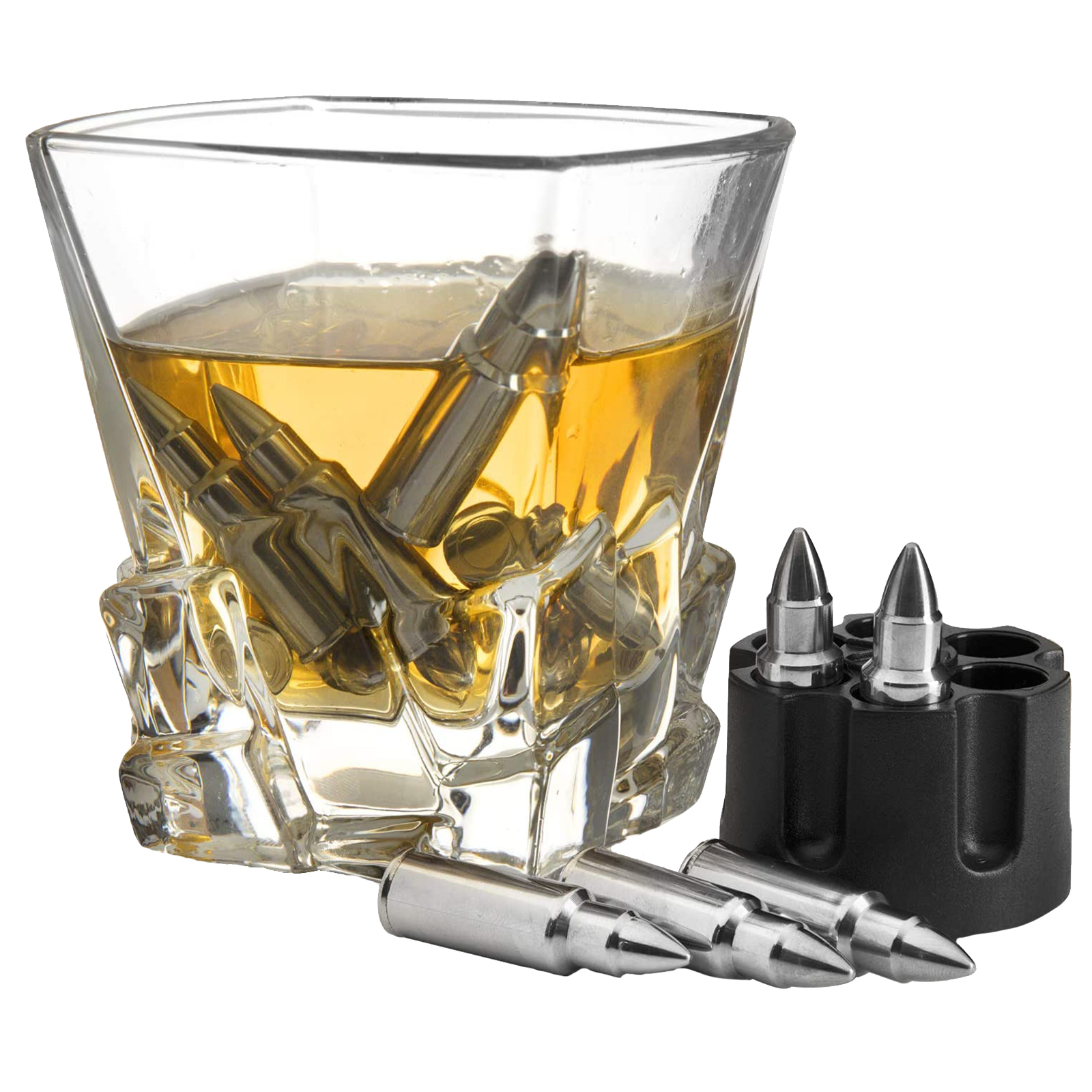 Whiskey Stones Bullets Stainless Steel