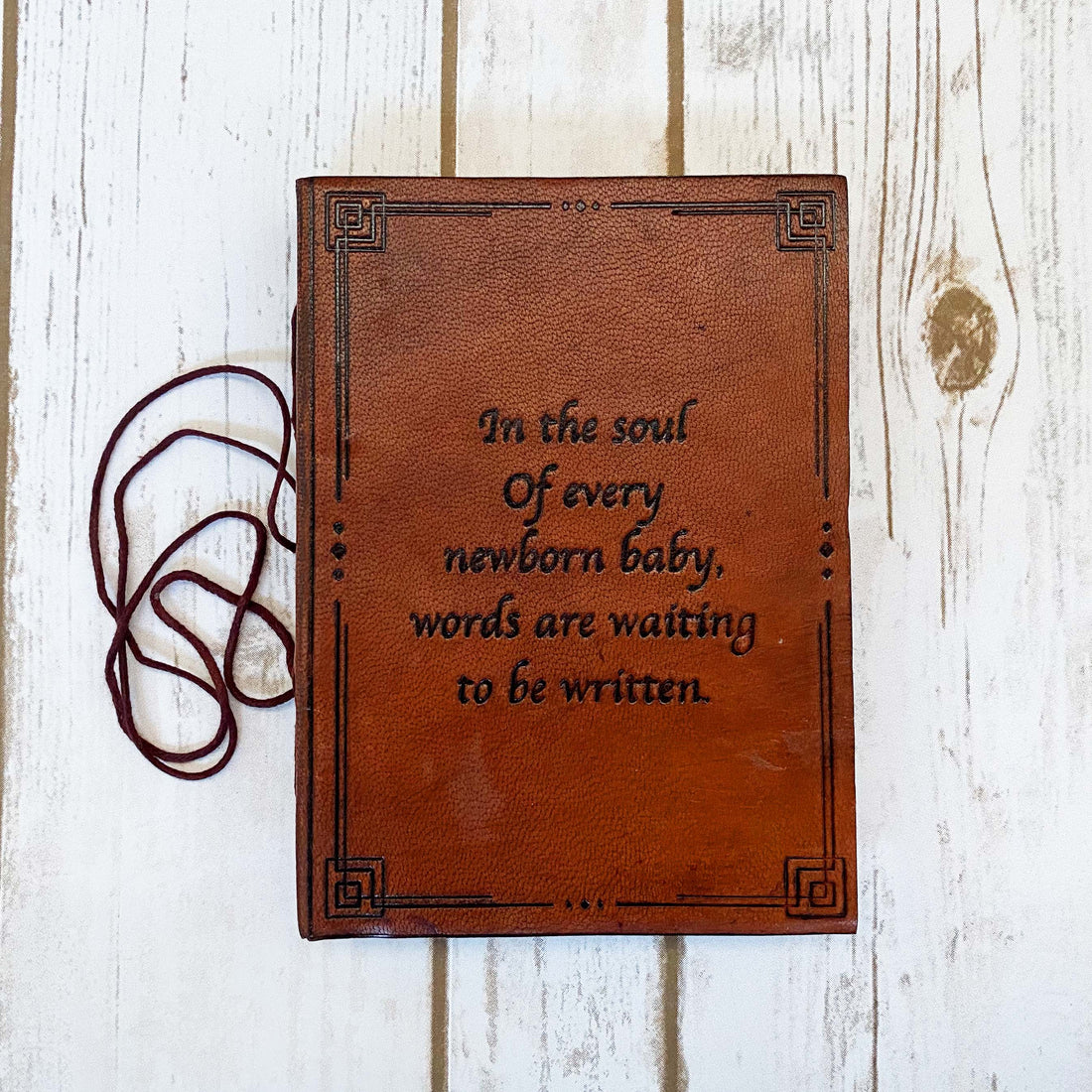 Leather Journal - Quote &quot;In the soul...