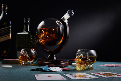 Skull Whiskey Decanter Set