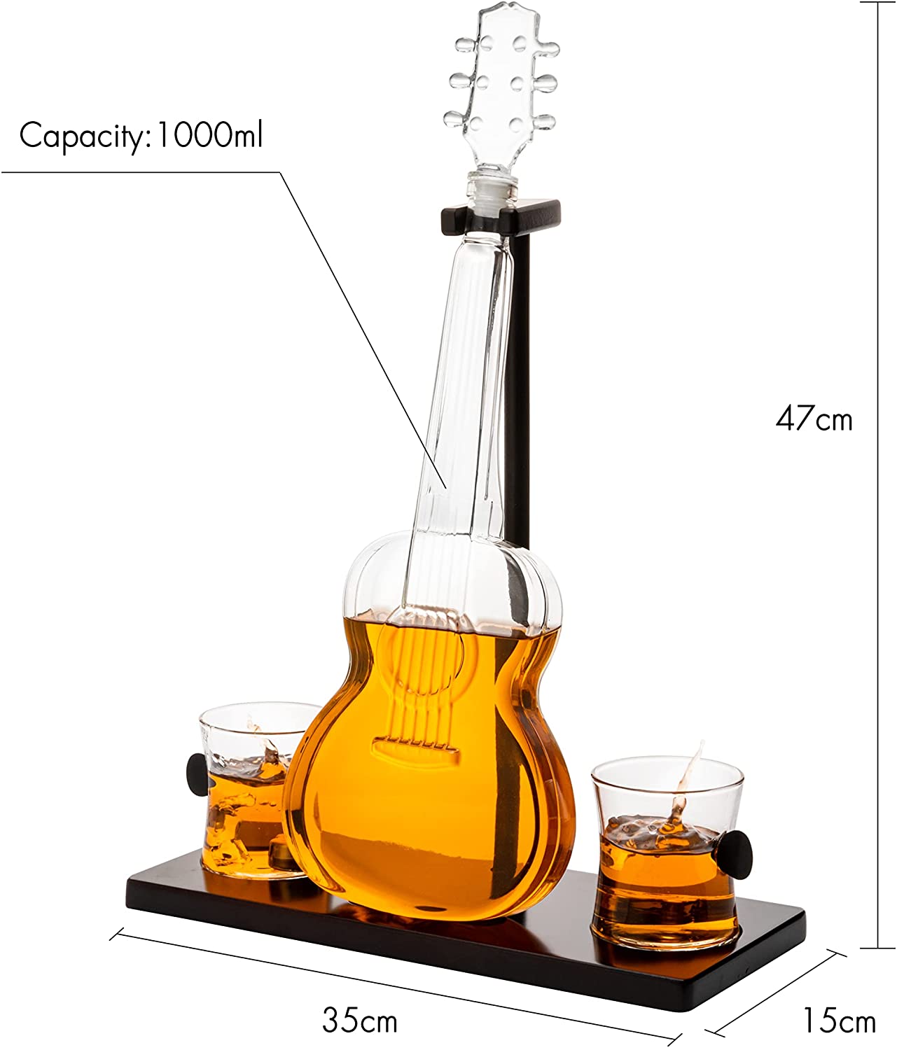 Guitar Whiskey Decanter Set