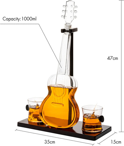 Guitar Whiskey Decanter Set