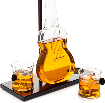 Guitar Whiskey Decanter Set