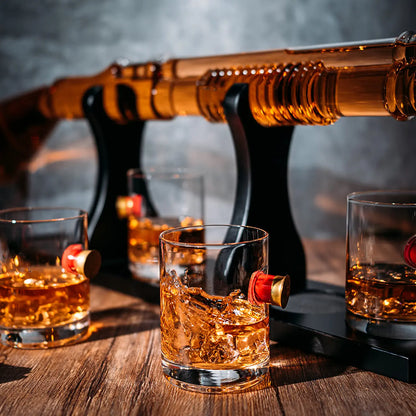 Shotgun Whiskey Decanter &amp; Bullet Glasses