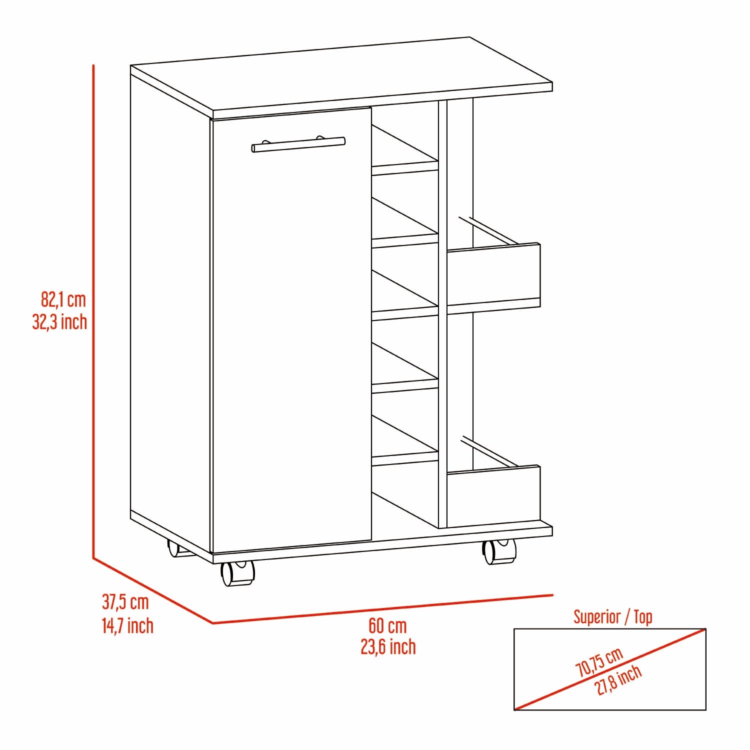 Tennessee Bar Cart