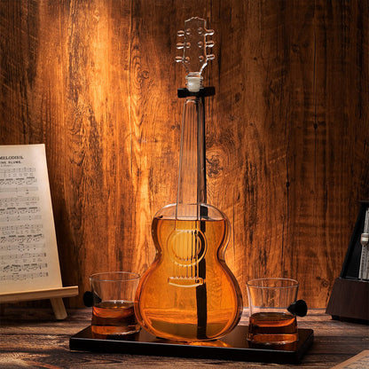 Guitar Whiskey Decanter Set