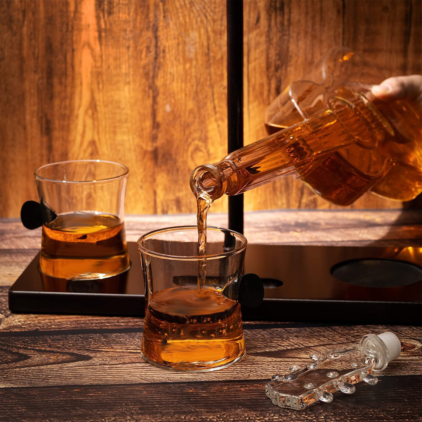 Guitar Whiskey Decanter Set