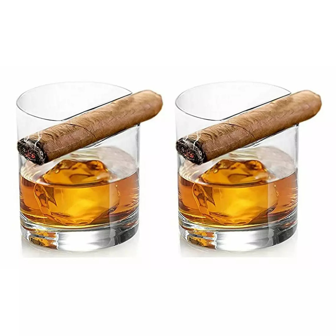 Cigar Holder Whiskey Glasses